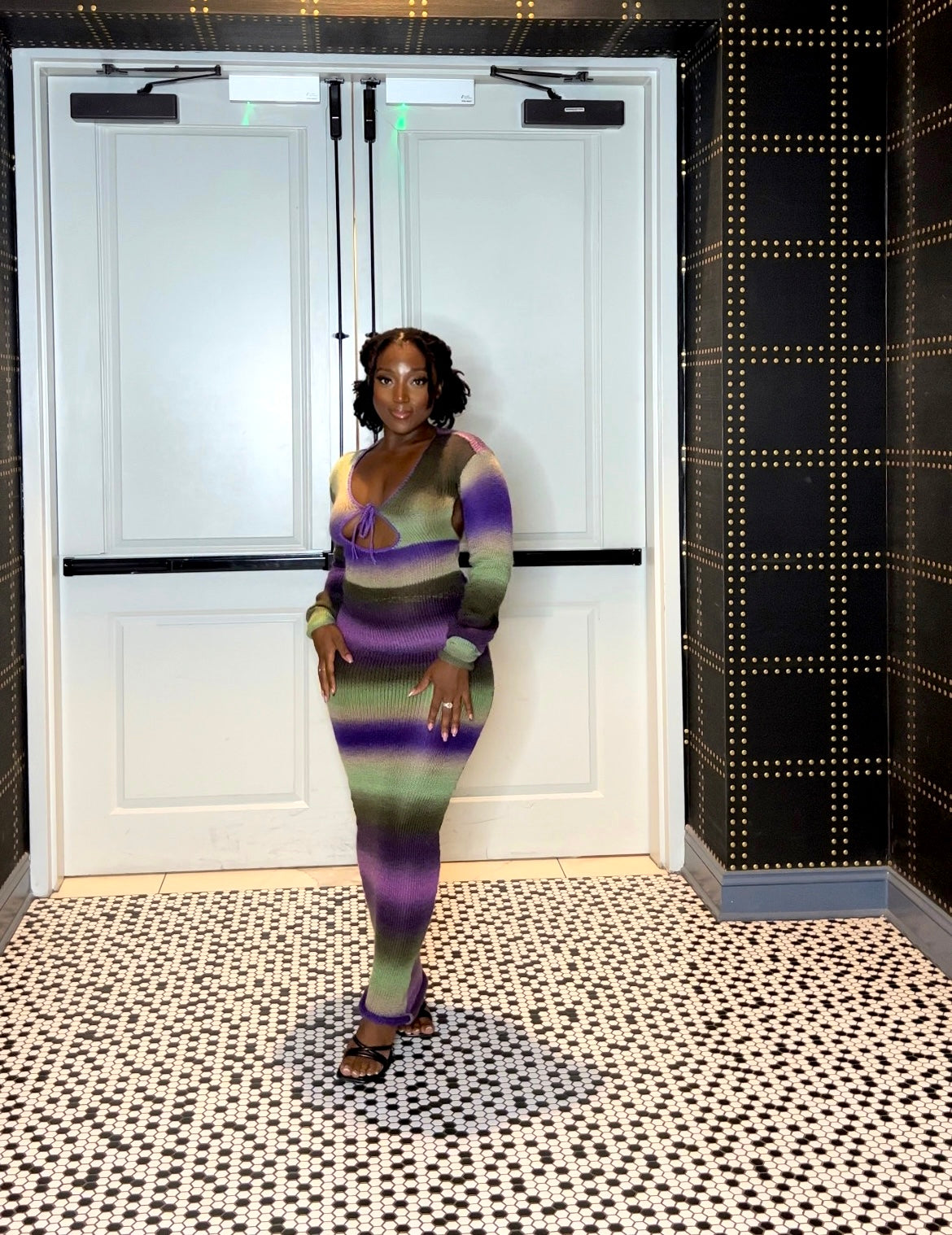 BOOHOO FRONT TIE DRESS