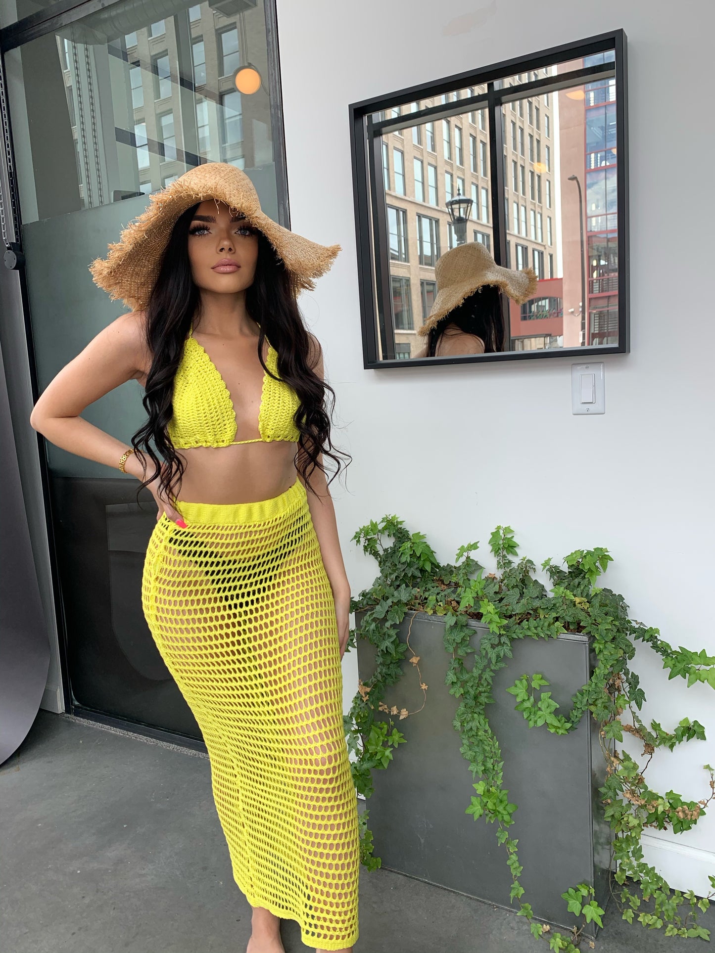 Beach Babe Yellow Set