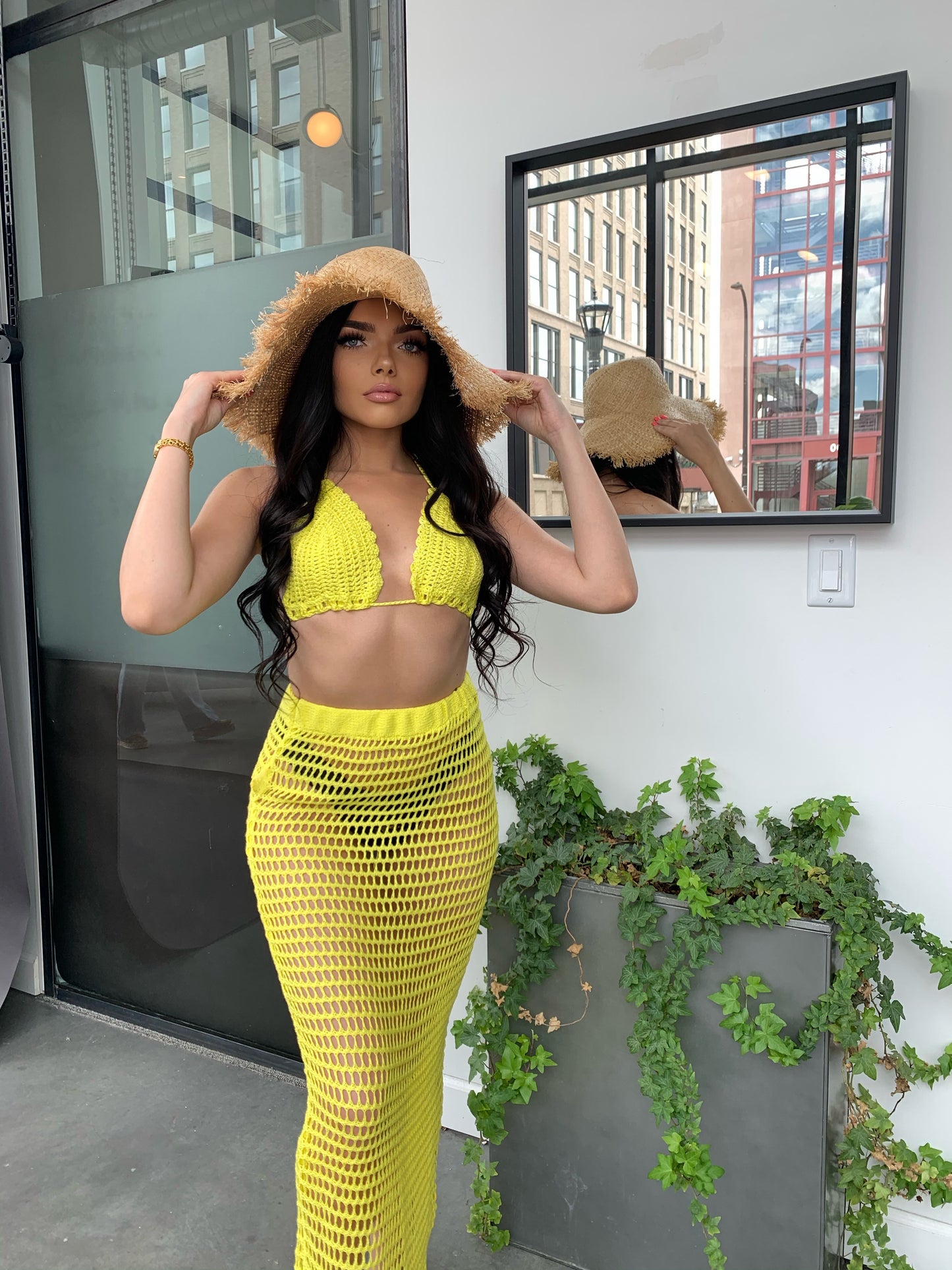 Beach Babe Yellow Set