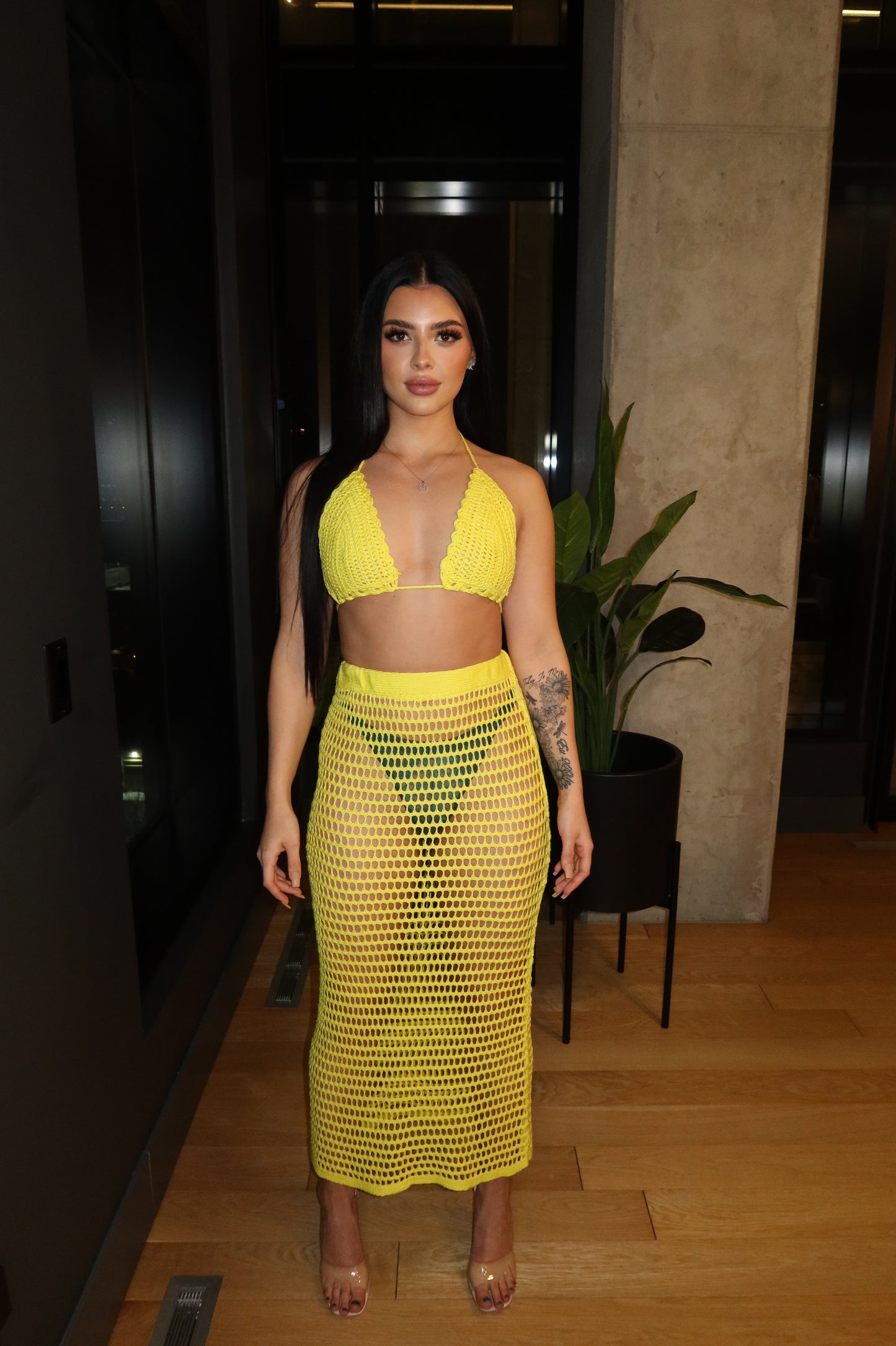 Beach Babe Yellow Set